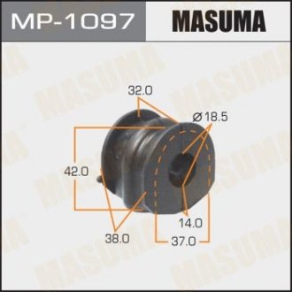 MP1097 Втулка стабілізатора заднього Nissan Qashqai (06-13) (Кратно 2 шт) (MP1097) Masuma MASUMA підбір по vin на Brocar