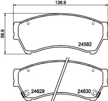 NP5017 Гальмівні колодки LINCOLN/MAZDA Zephyr/6 "F "04>> NISSHINBO підбір по vin на Brocar