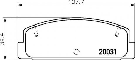 NP5004 Колодки тормозные дисковые задние Mazda 6 1.8, 2.0, 2.2 (07-) (NP5004) NISSHINBO NISSHINBO підбір по vin на Brocar