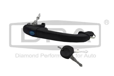 88370693802 Ручка дверей передньої лівої з ключами (чорна) VW Polo (95-00) (88370693802) DPA DPA підбір по vin на Brocar