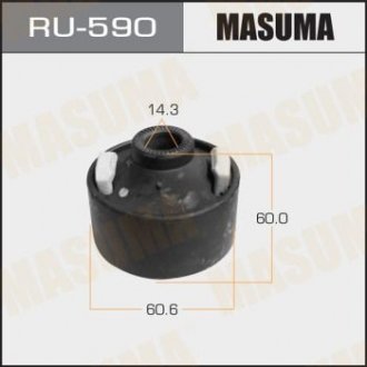 RU590 Сайлентблок переднего нижнего рычага задний Toyota RAV 4 (00-05) (RU590) MASUMA MASUMA підбір по vin на Brocar