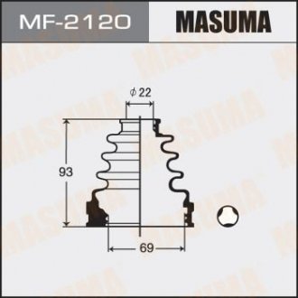 MF2120 Пыльник ШРУСа внутреннего Toyota Corolla (00-06), RAV 4 (00-05) (MF2120) MASUMA MASUMA підбір по vin на Brocar