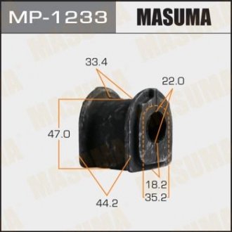 MP1233 Втулка стабілізатора заднього Lexus RX 350 (08-15) (Кратно 2 шт) (MP1233) Masuma MASUMA підбір по vin на Brocar