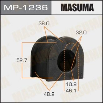 MP1236 Втулка стабилизатора переднего Toyota Hilux (15-) (Кратно 2 шт) (MP1236) Masuma MASUMA подбор по vin на Brocar