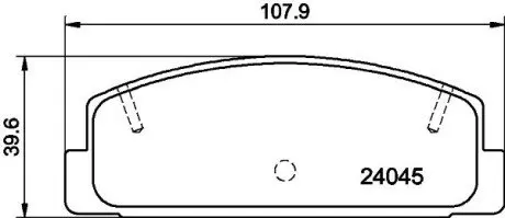 NP5011 Колодки тормозные дисковые задние Mazda 626 1.8, 2.0 (97-02) (NP5011) NISSHINBO NISSHINBO подбор по vin на Brocar