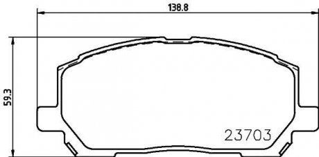 NP1041 Колодки тормозные дисковые передние Lexus RX 300 3.0 (00-03) (NP1041) NISSHINBO NISSHINBO подбор по vin на Brocar