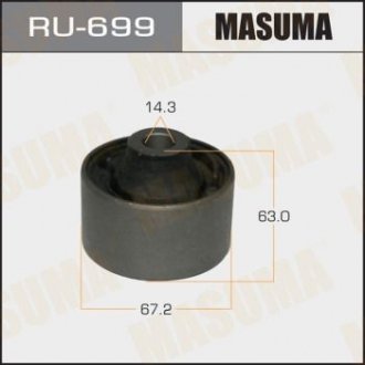 RU699 Сайлентблок переднего нижнего рычага передний Honda Civic (12-) (RU699) MASUMA MASUMA подбор по vin на Brocar