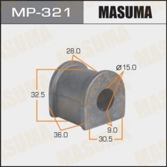 MP321 Втулка стабілізатора заднього Toyota Corolla (-00) (Кратно 2 шт) (MP321) Masuma MASUMA підбір по vin на Brocar