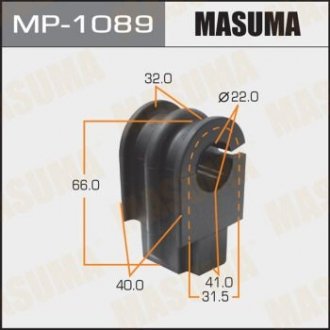 MP1089 Втулка стабілізатора переднього Nissan Tida (07-) (Кратно 2 шт) (MP1089) Masuma MASUMA підбір по vin на Brocar
