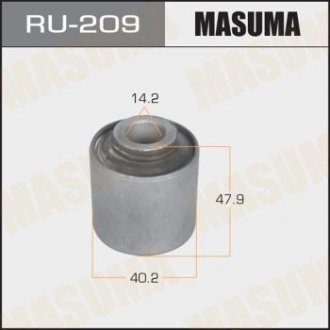 RU209 Сайлентблок заднього поздовжнього важеля Nissan Pathfinder (-05) (RU209) MASUMA MASUMA підбір по vin на Brocar