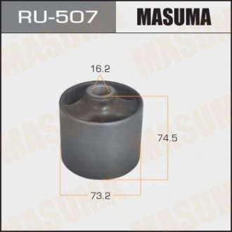 RU507 Сайлентблок заднього поздовжнього важеля Mitsubishi Pajero (00-) (RU507) MASUMA MASUMA підбір по vin на Brocar