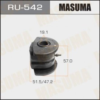 RU542 Сайлентблок переднього нижнього важеля задній Honda HR-V (02-06) (RU542) MASUMA MASUMA підбір по vin на Brocar