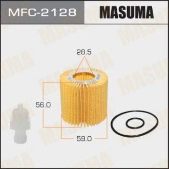 MFC2128 Фильтр масляный (вставка) Toyota Auris, Corolla, Yaris (08-) (MFC2128) MASUMA MASUMA подбор по vin на Brocar