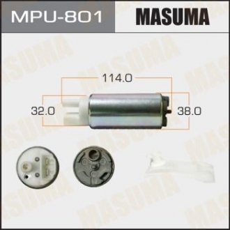 MPU801 Бензонасос електричний (+сітка)) Mazda/ Mitsubishi/ Subaru (MPU801) MASUMA MASUMA підбір по vin на Brocar