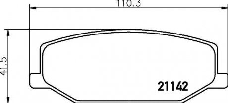 NP9006 Колодки тормозные дисковые передние Suzuki Jimny 1.3 (98-) (NP9006) NISSHINBO NISSHINBO підбір по vin на Brocar