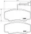 Колодки тормозные дисковые задние Nissan Cabstar (06-13) (NP2089) NISSHINBO