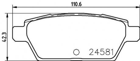 NP5026 Колодки гальмівні дискові задні Mazda 6 2.3, 3.7 (05-) (NP5026) NISSHINBO NISSHINBO підбір по vin на Brocar