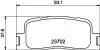 Колодки тормозные дисковые задние Camry 2.0, 2.4 (01-06) (NP1030) NISSHINBO
