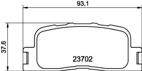NP1030 Гальмівні колодки TOYOTA Camry V30 "R "01-06 NISSHINBO підбір по vin на Brocar