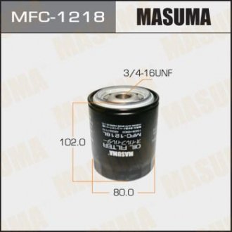 MFC1218 Фильтр масляный Nissan Almera, Primera (-02) 1.4, 1.6 (MFC1218) MASUMA MASUMA підбір по vin на Brocar