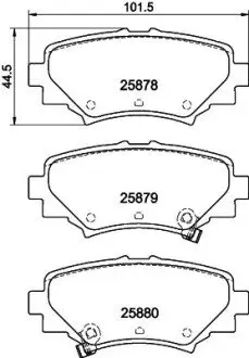 NP5035 Гальмівні колодки MAZDA 3 "R "13-19 NISSHINBO підбір по vin на Brocar