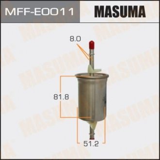 MFFE0011 Фильтр топливный Ford Focus (-05)/ Mazda 3 (03-13) (MFFE0011) MASUMA MASUMA подбор по vin на Brocar