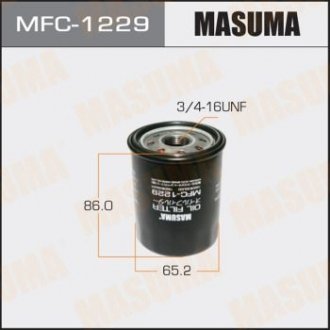 MFC1229 Фільтр масляний Nissan Micra (00-10), Note (06-13) (MFC1229) MASUMA MASUMA підбір по vin на Brocar