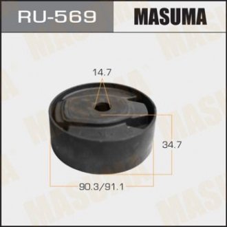 RU569 Сайлентблок заднего редуктора Toyota RAV 4 (05-) (RU569) MASUMA MASUMA подбор по vin на Brocar