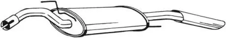 279489 Глушитель задняя часть VW PASSAT B3/B4 (88-96) (279-489) BOSAL BOSAL подбор по vin на Brocar