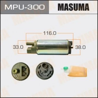 MPU300 Бензонасос электрический (+сеточка) Mitsubishi (MPU300) MASUMA MASUMA підбір по vin на Brocar