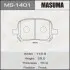 MS1401 Колодка гальмівна передня Toyota Camry (-01) (MS1401) MASUMA MASUMA підбір по vin на Brocar