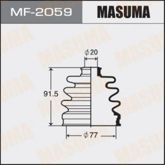 MF2059 Пильник шруса зовнішнього Nissan Primera (-01) (MF2059) MASUMA MASUMA підбір по vin на Brocar