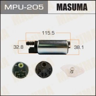 MPU205 Бензонасос електричний (+сітка)) Nissan (MPU205) MASUMA MASUMA підбір по vin на Brocar