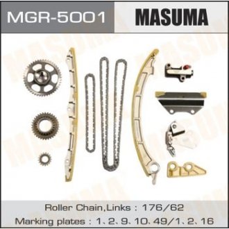 MGR5001 Ремкомплект ланцюга ГРМ Honda 2.4 (K24Z4) (MGR5001) MASUMA MASUMA підбір по vin на Brocar