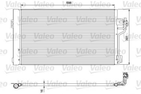 814391 Радиатор кондиционера MB Vito (W639) 2.2CDI 03-08 VALEO подбор по vin на Brocar