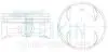 Поршні +0.50mm (к-кт на двигун) Subaru EJ251 55104050