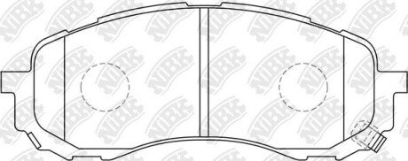 PN7493 Колодки тормозные передние Subaru Impreza NiBK подбор по vin на Brocar