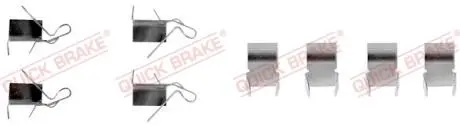1091060 Монтажный комплект дисковых колодок QUICK BRAKE підбір по vin на Brocar