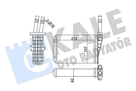 355270 Радіатор опалення Espace III KALE OTO RADYATOR підбір по vin на Brocar