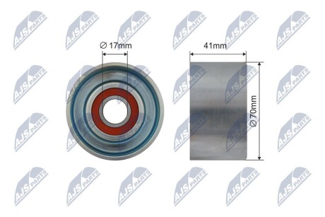 RNKTY037 Ролик ручейкового ременя NTY підбір по vin на Brocar