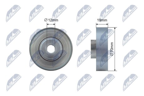 RNKSU017 Ролик ручейкового ременя NTY підбір по vin на Brocar