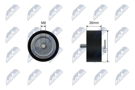 RNKME063 Ролик ручейкового ременя NTY підбір по vin на Brocar