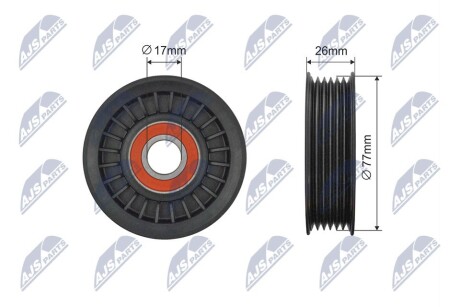 RNKFR060 Ролик ручейкового ременя NTY підбір по vin на Brocar