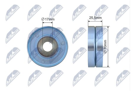 RNKBM054 РОЛИК РУЧЕЙКОВОГО РЕМНЯ NTY подбор по vin на Brocar