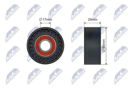 RNKAR018 Ролик ручейкового ременя NTY підбір по vin на Brocar