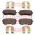13046057752NSETMS Гальмівні колодки задні KIA PICANTO 1.0I 12V 09.11-HYUNDAI I10 MASTER SPORT підбір по vin на Brocar