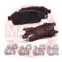 13046072642NSETMS Тормозные колодки задние Opel Astra J 10- MASTER SPORT підбір по vin на Brocar