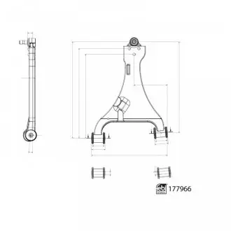 177966 Важіль підвіски FEBI BILSTEIN 177966 FEBI BILSTEIN підбір по vin на Brocar