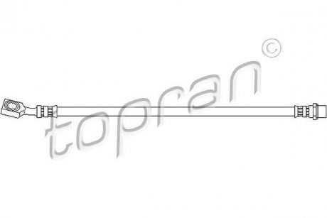 207223 Тормозной шланг TOPRAN подбор по vin на Brocar