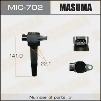 MIC702 Котушка запалювання MASUMA підбір по vin на Brocar